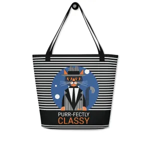 Catwalk Chic - Tote Bag for Cat Lovers