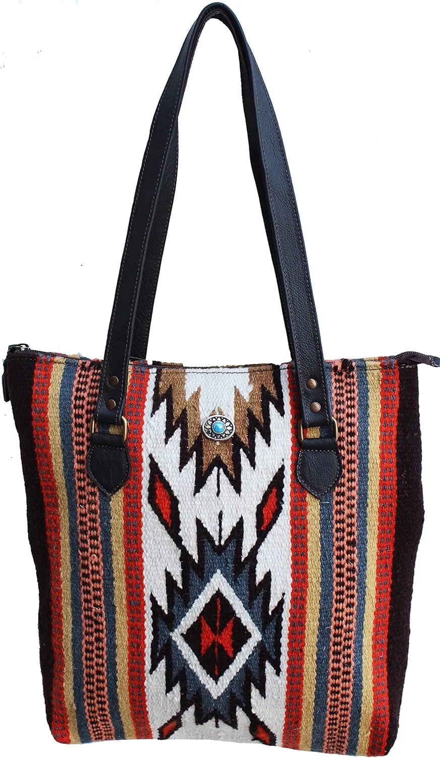 CHALLENGER Women's Western Handwoven Wool Rodeo Cowgirl Handbag Shoulder Purse 103AA01