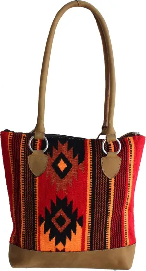 CHALLENGER Women's Western Handwoven Wool Rodeo Cowgirl Handbag Shoulder Purse Tote 10308E