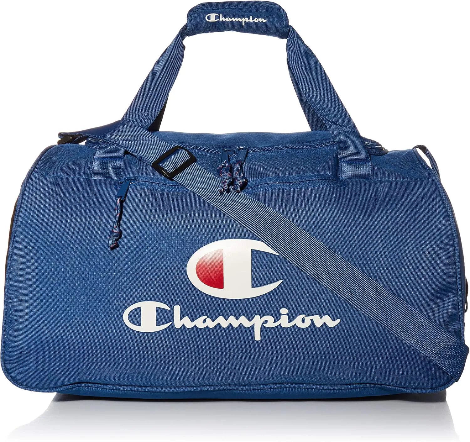 Champion Unisex Adult Champion Logo Duffel Bags, Navy/Red/White, One Size US