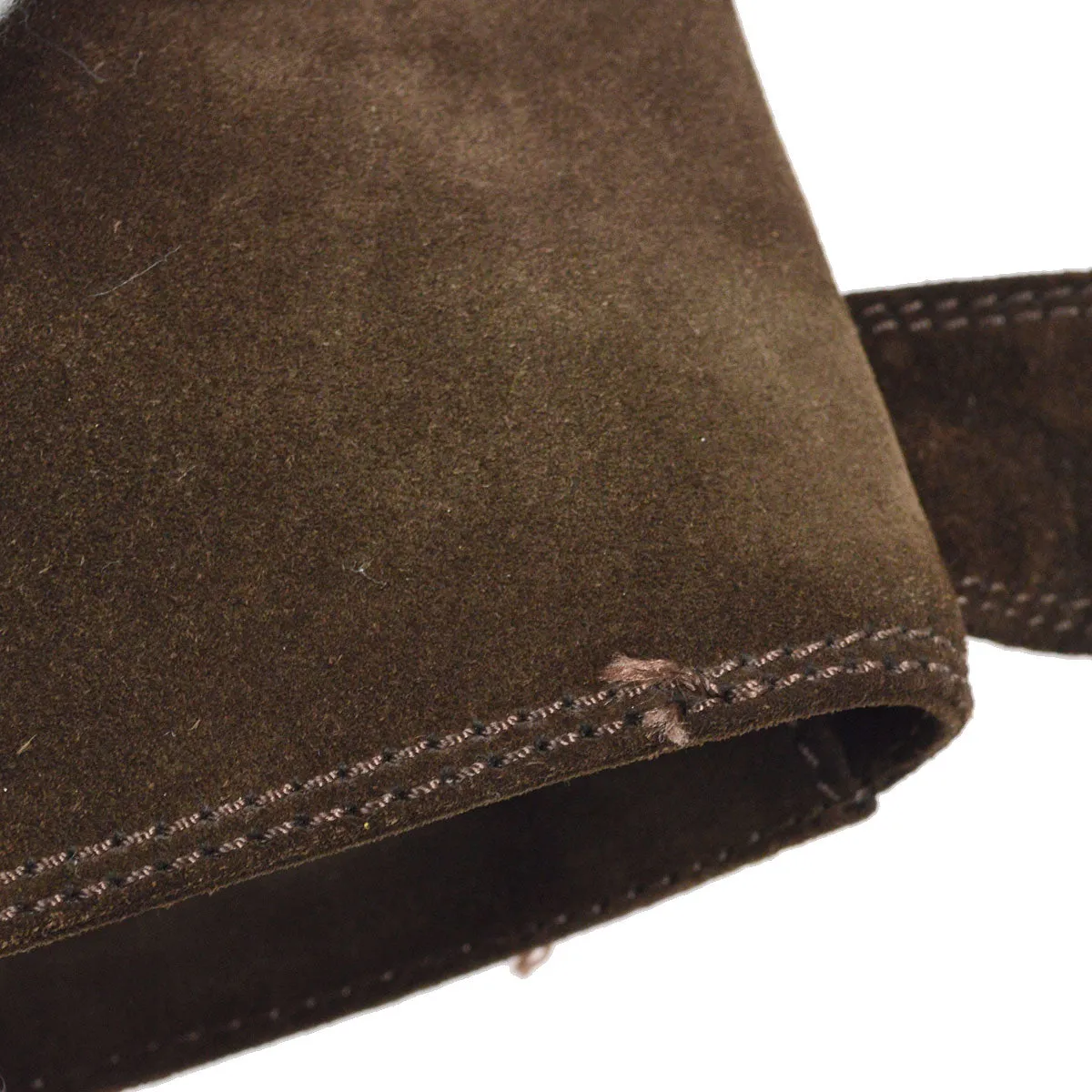 CHANEL 1997-1999 Brown Suede Logo Shoulder Bag 33320