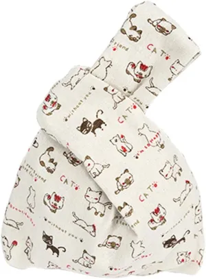 Chezi Women's Cute Pattern Knot Bag Small Size