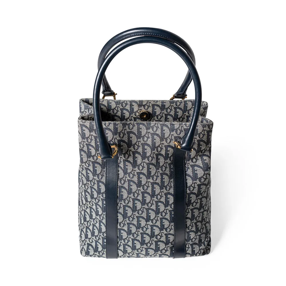 Christian Dior Trotter Tote Bag, Navy