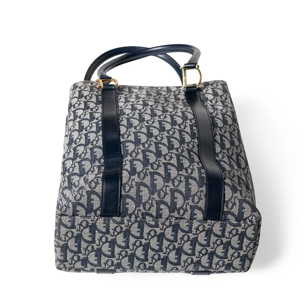 Christian Dior Trotter Tote Bag, Navy