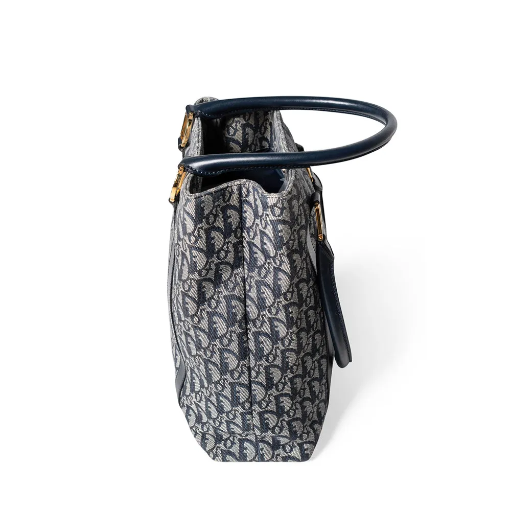 Christian Dior Trotter Tote Bag, Navy