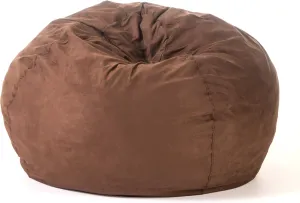 Christopher Knight Home Waldo 5 Foot Bean Bag, 5 Ft, French Roast