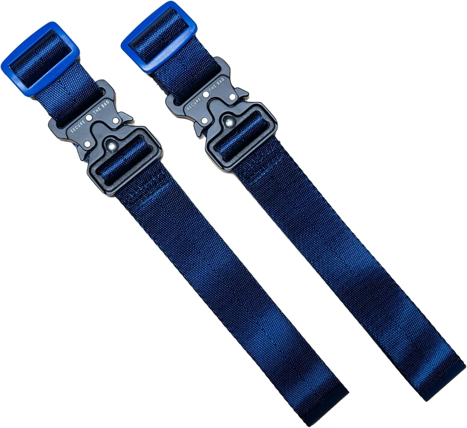 Cincha Add A Bag Luggage Strap Connectors - Connect Multiple Suitcases and Bags - Airport Travel Accessories - As Seen on Shark Tank - 2pcs (Navy)
