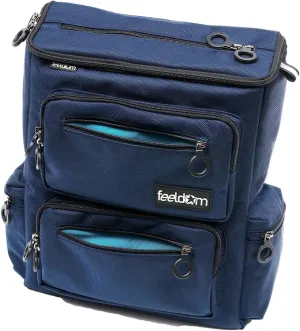 Classic Adaptive Wheelchair Backpack for Back of Chair – 20L EZ-Access Laptop Wheelchair Bag – Mobility Scooter & Electric Wheelchair Accessories, Navy Blue/Aqua