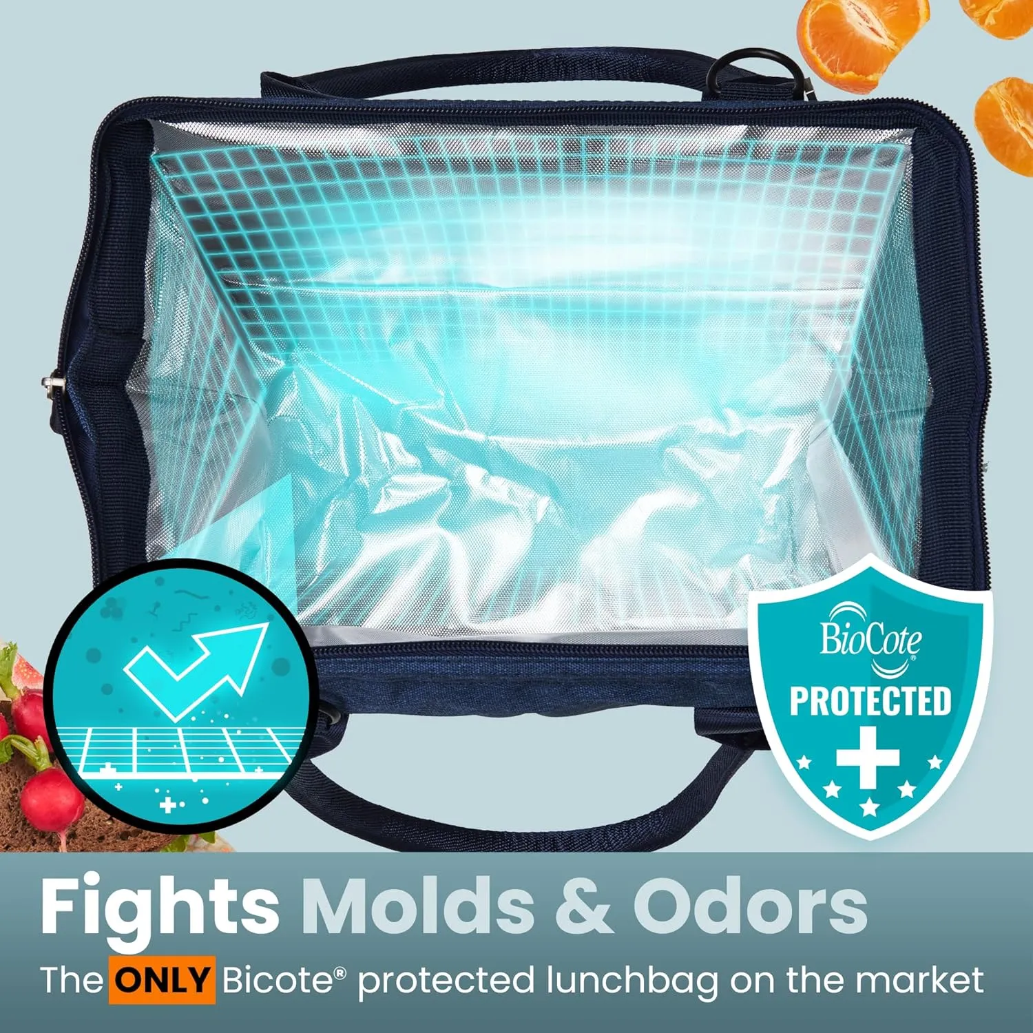 Classic Lunch Bag - Premium Stylish Insulated Lunchbox With BPA Free Lined Interior & Large Capacity - Durable Food Contact Safe Lunch Tote For Work, College & Picnics – Keeps Food Hot or Cold