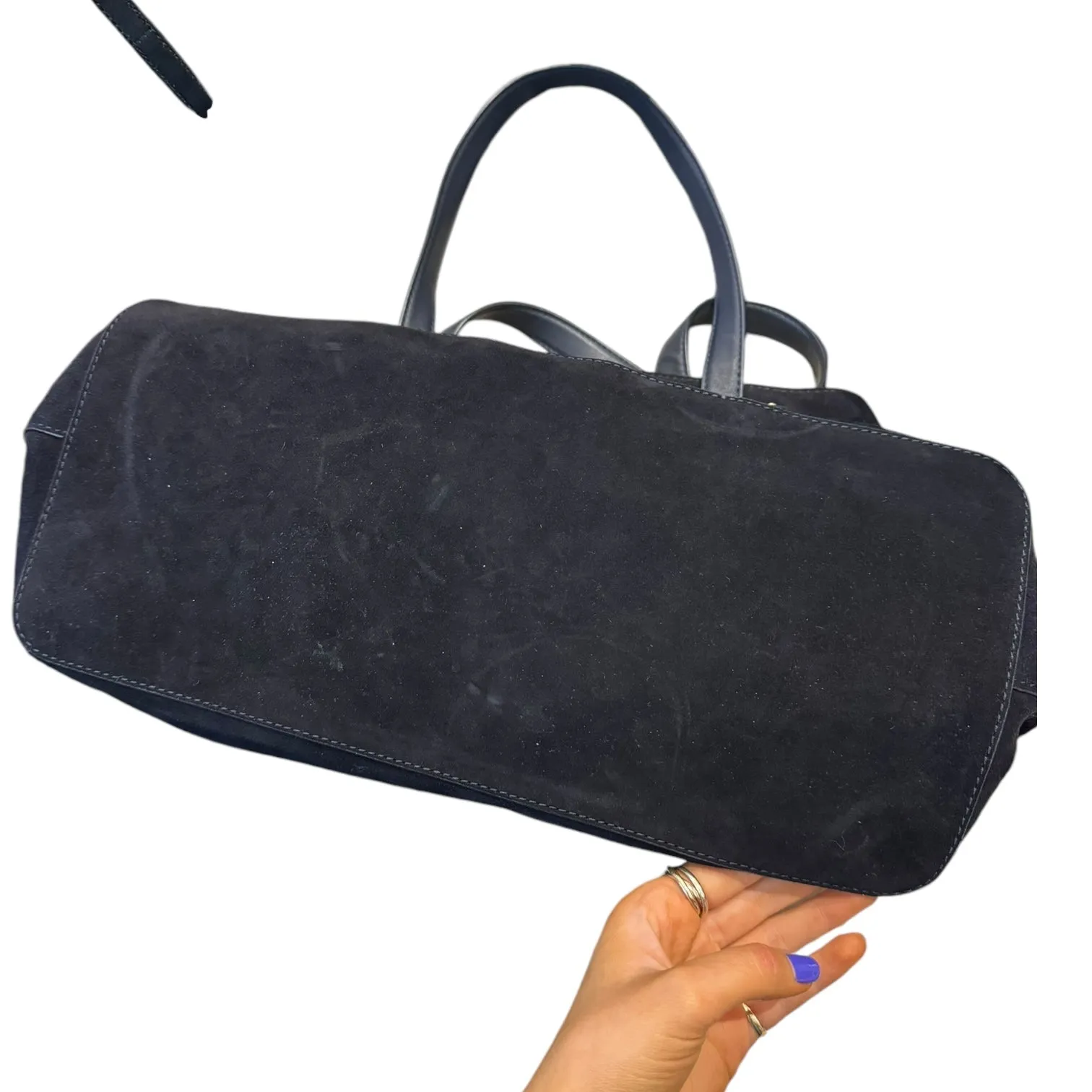 Claudie Pierlot Navy Suede Bag