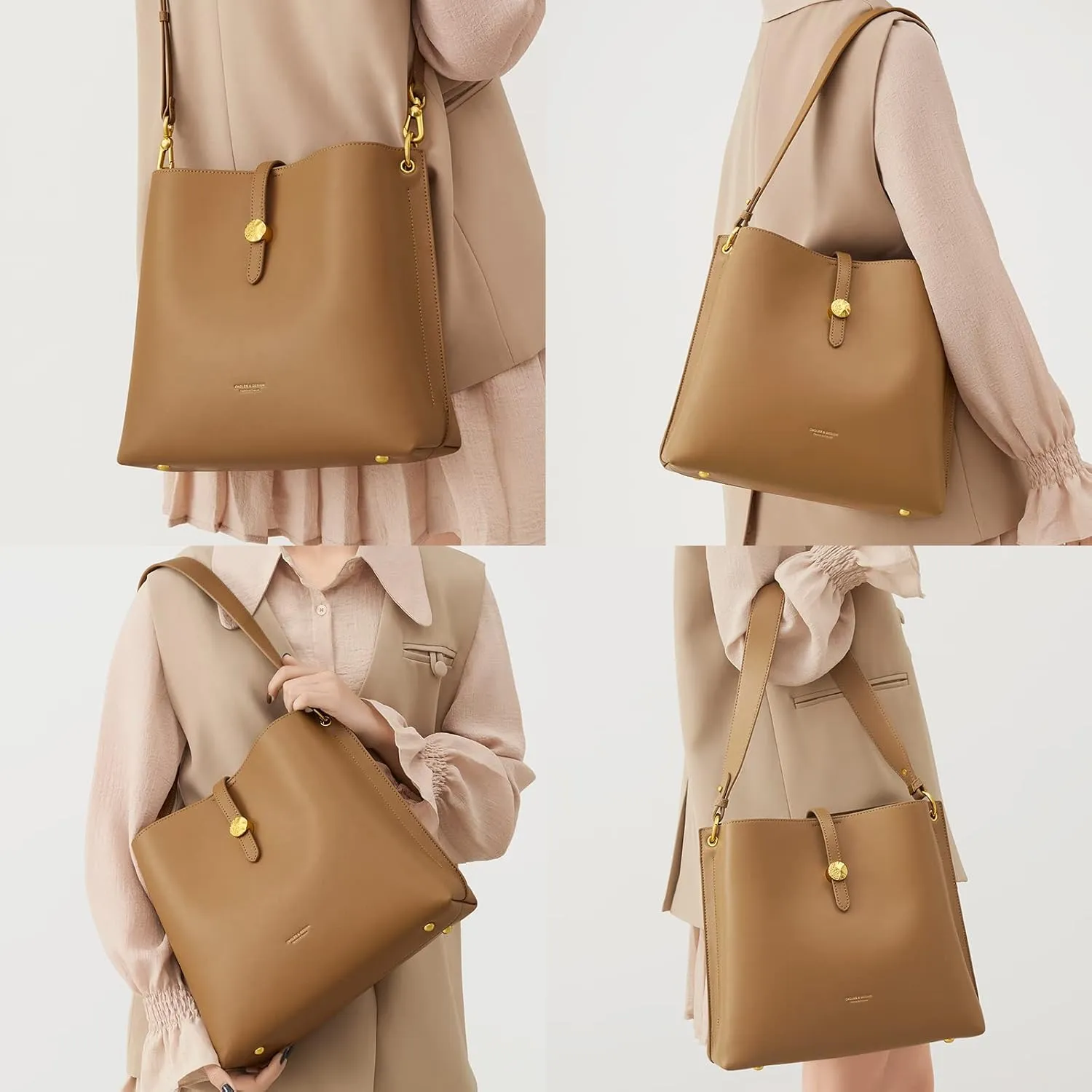 Cnoles Women Genuine Leather Designer Tote Bags Purses And Handbags For Women Fashion Ladies Top Handle Shoulder Satchel Bag