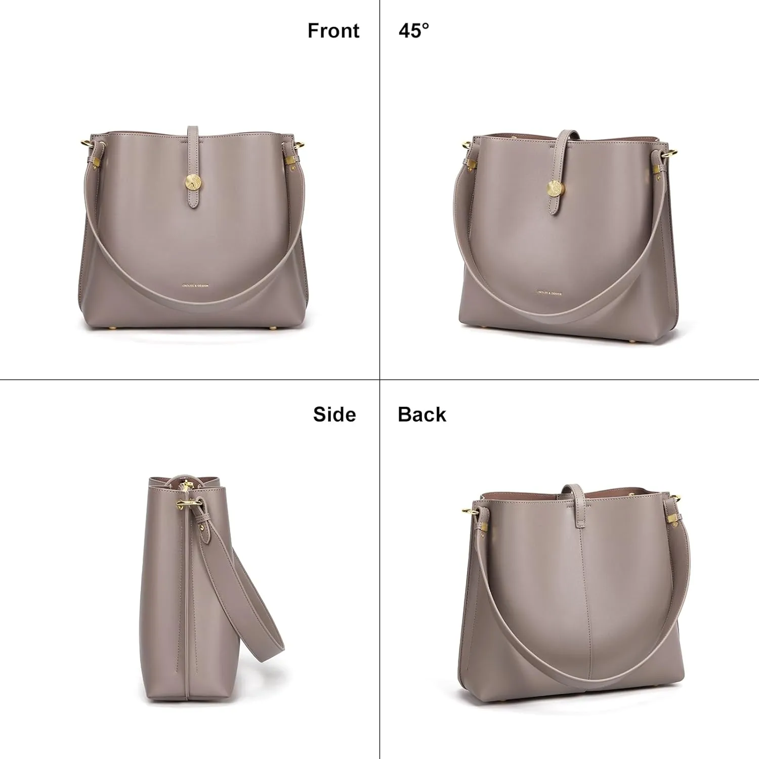 Cnoles Women Genuine Leather Designer Tote Bags Purses And Handbags For Women Fashion Ladies Top Handle Shoulder Satchel Bag