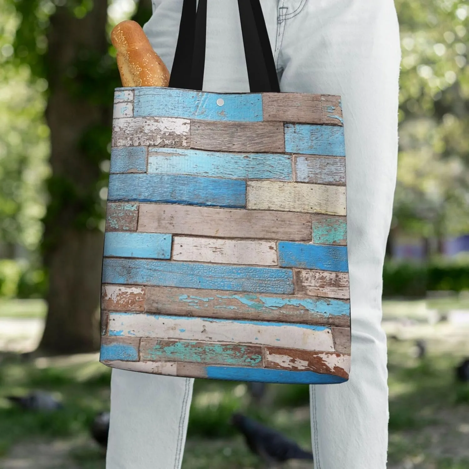 Coffee Brown Pattern Canvas Shoulder Bag Reusable Tote Bag Soft Lightweight Cloth Bags For Women Girls Lady Casual