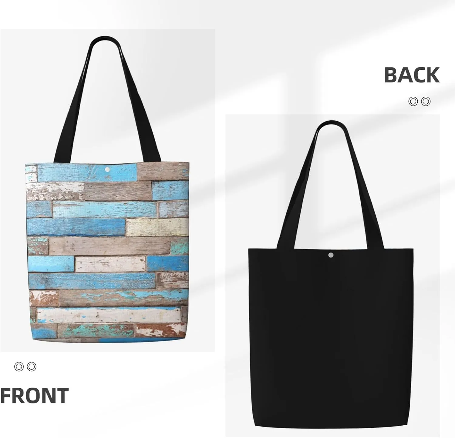 Coffee Brown Pattern Canvas Shoulder Bag Reusable Tote Bag Soft Lightweight Cloth Bags For Women Girls Lady Casual