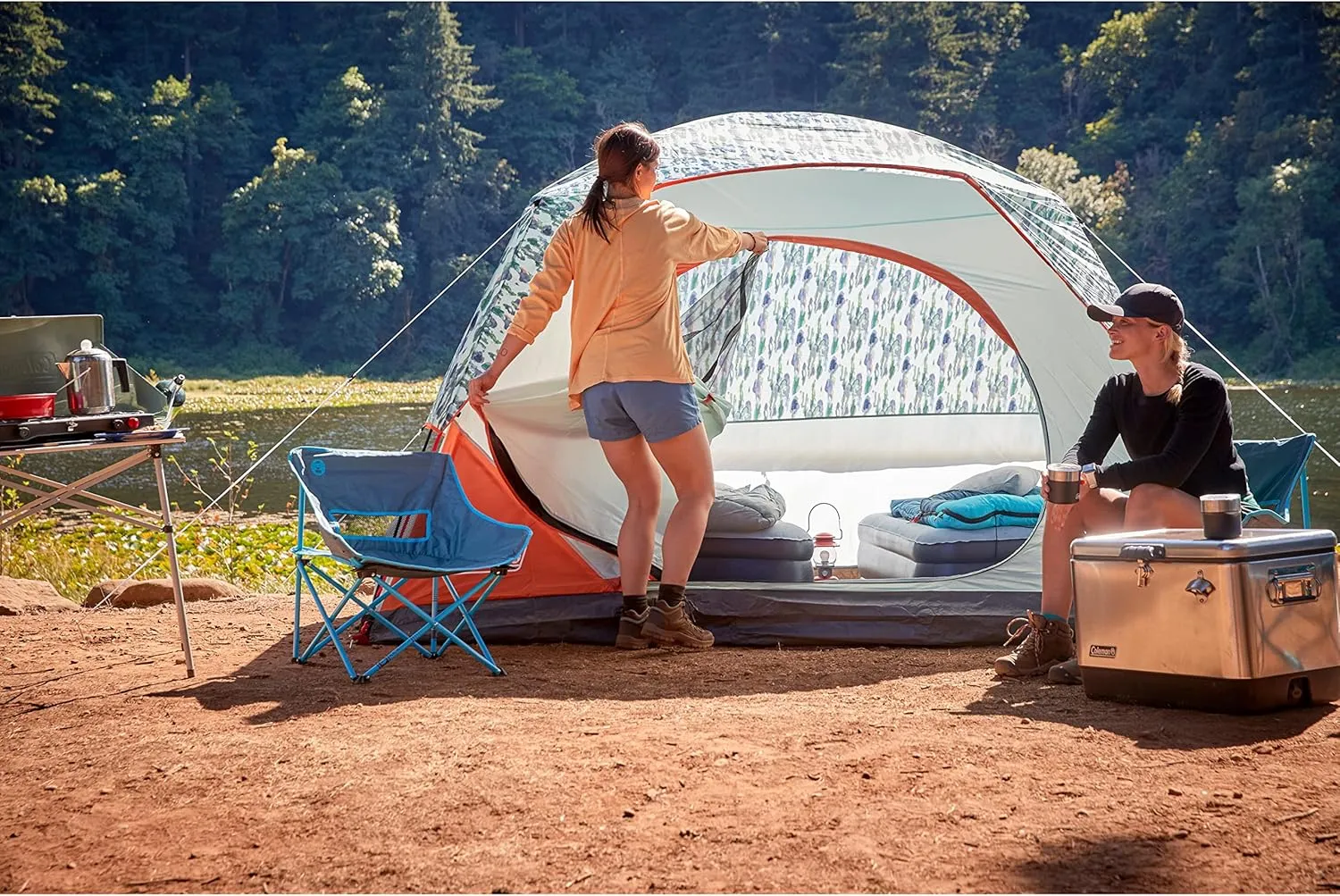 Coleman Skydome Tent with 5 Minute Setup,Weatherproof Tent with Rainfly & Carry Bag, 20% More Headroom Than Traditional Canopies