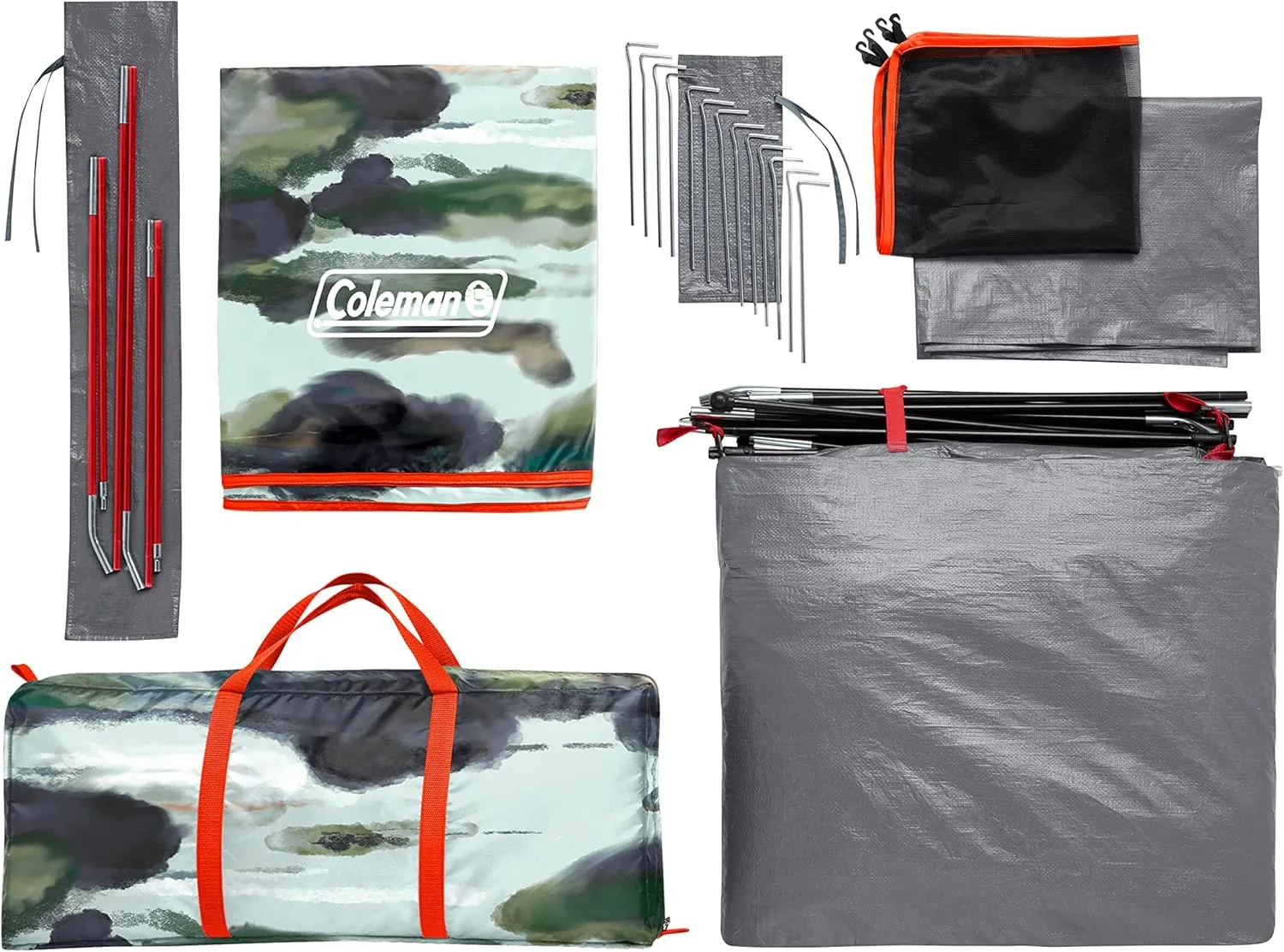 Coleman Skydome Tent with 5 Minute Setup,Weatherproof Tent with Rainfly & Carry Bag, 20% More Headroom Than Traditional Canopies