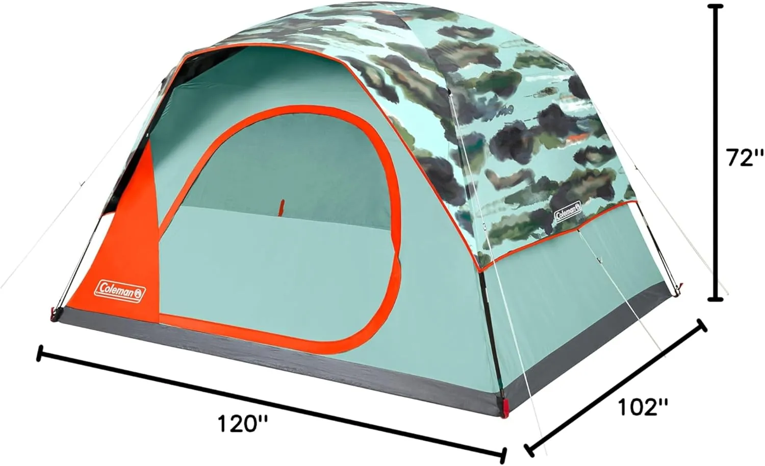 Coleman Skydome Tent with 5 Minute Setup,Weatherproof Tent with Rainfly & Carry Bag, 20% More Headroom Than Traditional Canopies