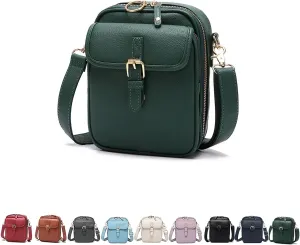 Collaboraten1 Crossbody Leather Bag, Urvashi Crossbody Leather Bag, Premium Vintage Handbag with 10 Card Slots and Zipper