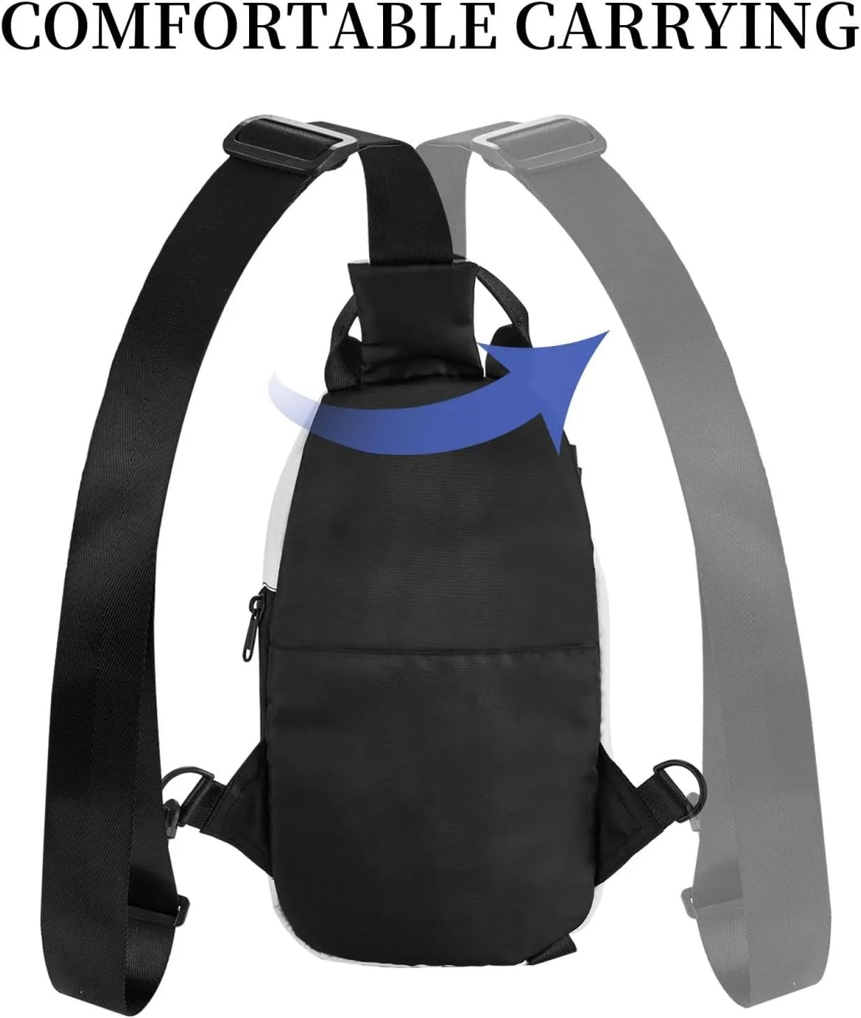 Color Butterfly Printed Pattern Sling Bags Crossbody Sling Backpack Travel Hiking Daypack Chest Bag For Man And Women