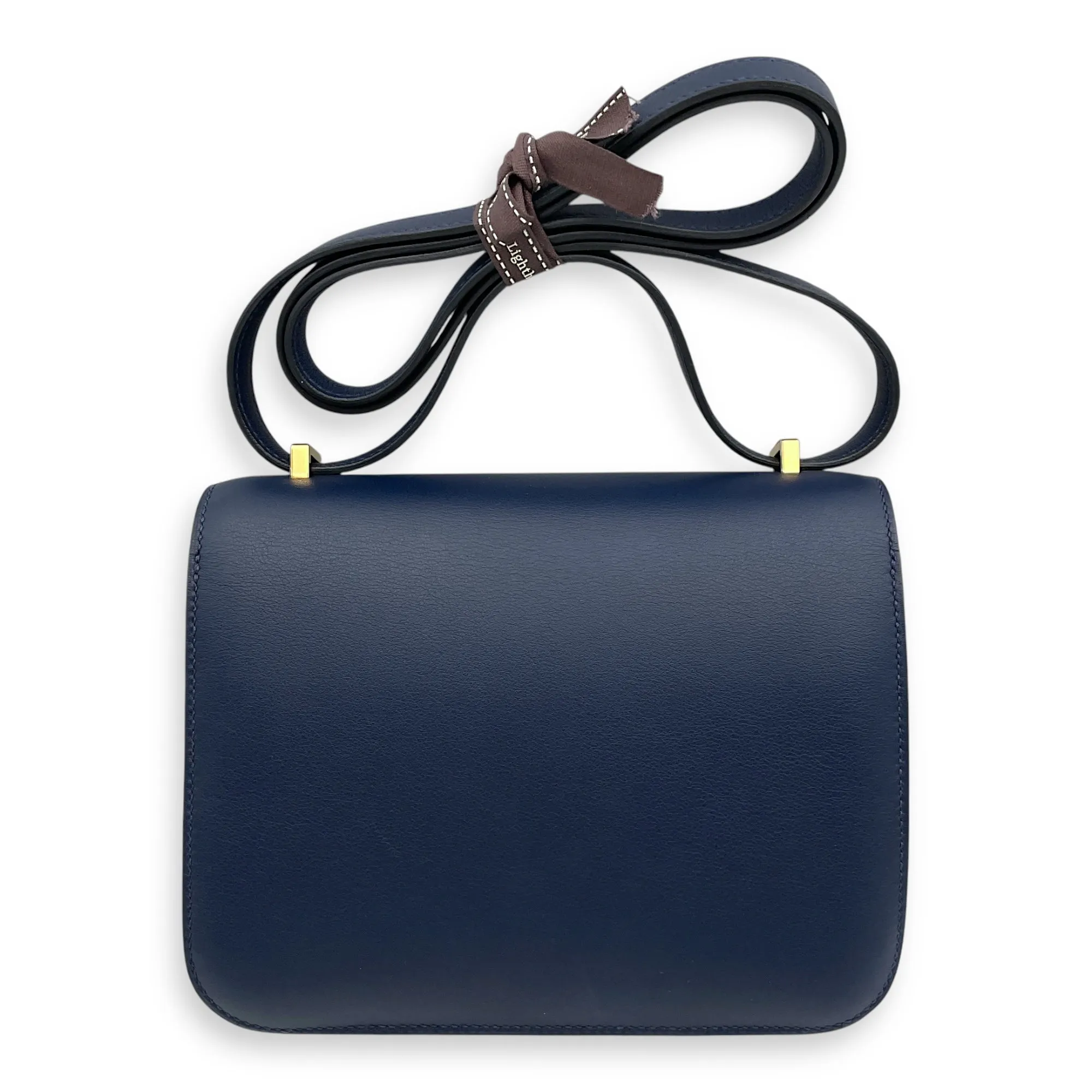 Constance 18 Bleu Navy in Swift, Gold hardware