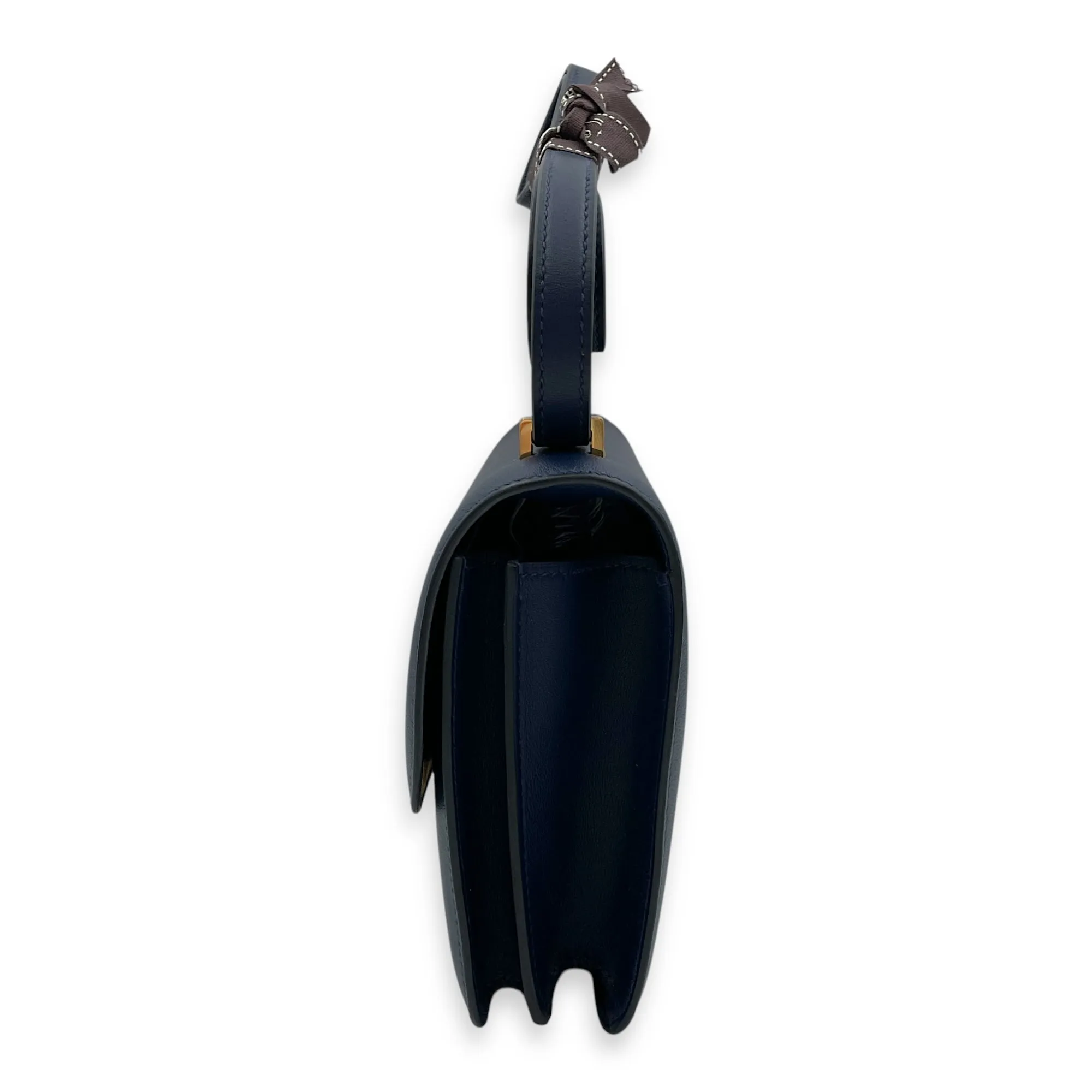 Constance 18 Bleu Navy in Swift, Gold hardware