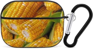 Corn Food Funny Hard Case Compatible with Airpods Pro Earbuds Headset Cover Protective Storage Bag for Men Women