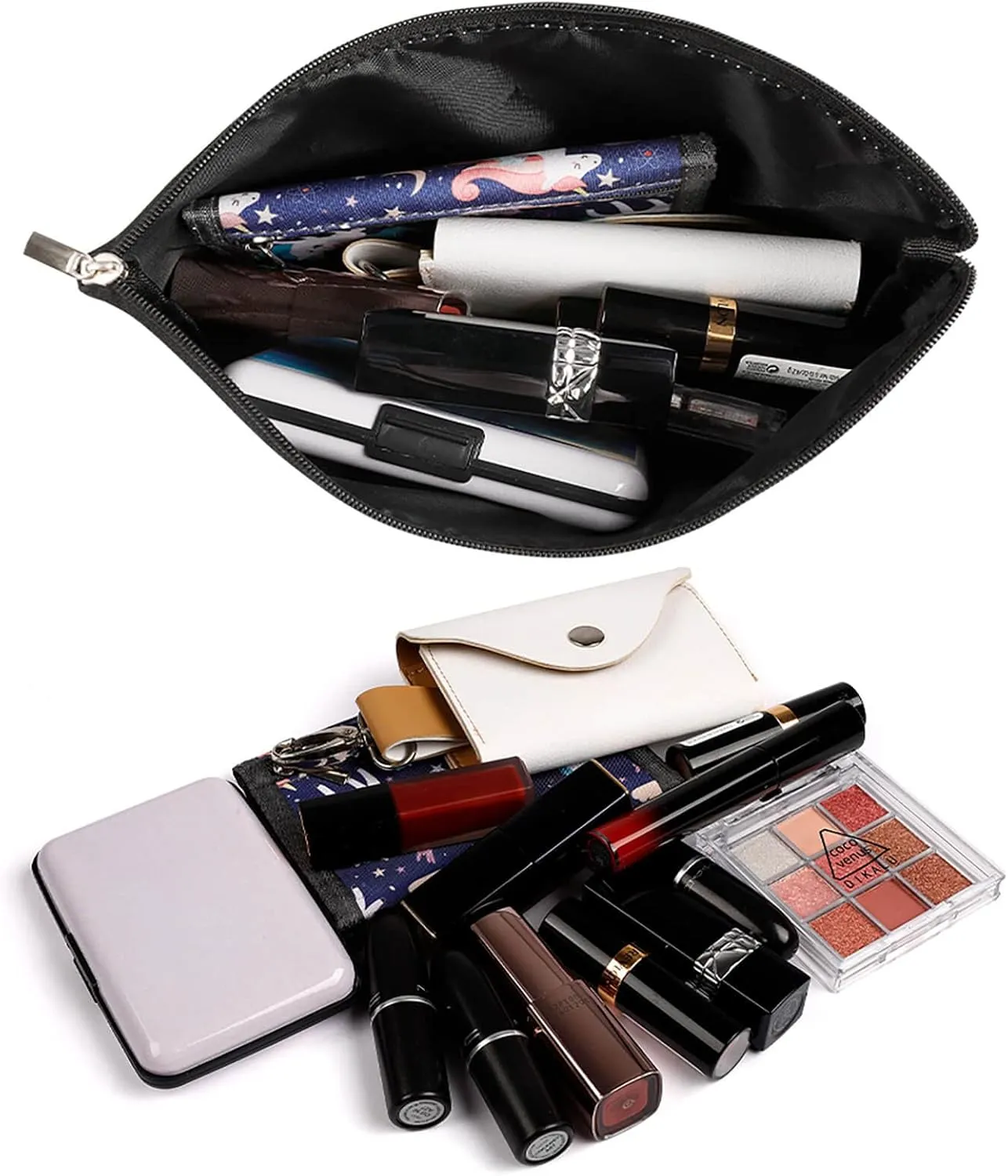 Cosmetic Bag Makeup Bags for Women Portable Makeup Bag Bright Insect Pattern Makeup Case Travel Toiletry Bag for Travel Accessories