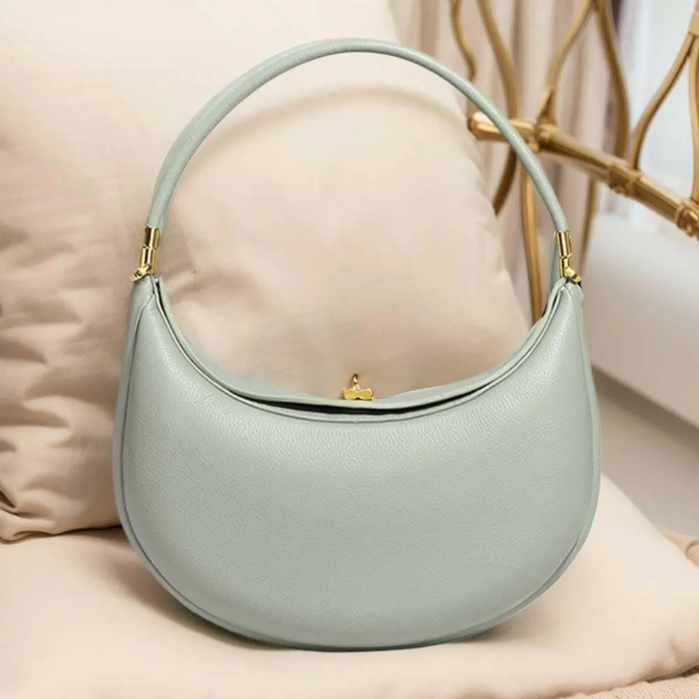 Crescent Crossbody Bag, Shoulder Moon Bags for Women, Underarm Small Purse with Magnetic Buckle