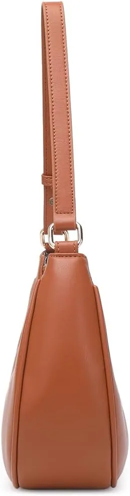 Crescent Shoulder Bags for Women Cute Hobo Tote Handbag Under the Arm Purses Mini Clutch Purse with Zipper Closure