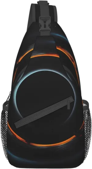 Cross chest bag diagonally Mysterious Cosmic Black Holes Prints Suitable For Men And Women outdoor hiking Daily travel Long and short trips