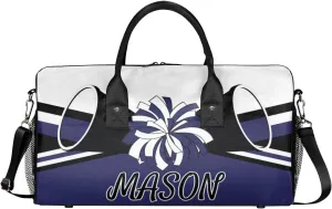 Custom Cheer Bags Sport Bag for Cheerleaders, Dark Navy Personalized Gym Duffel Bags Personalized Gifts for Cheerleading Custom Travel Overnight Weekender Bag