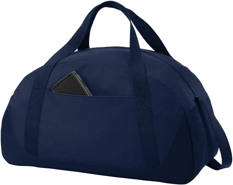 Custom Sport Duffel Bags for Men, Women, Dome, Navy - Add Your Name - Personalized Weekender Bag for Gym, Overnight, Travel
