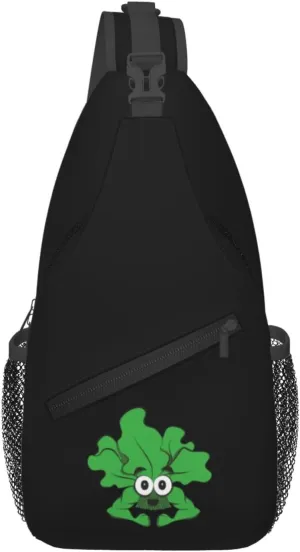 Cute Spinach Goes To The Gym To Work Out Crossbody Bags For Women Men Chest Backpack Gym Shoulder Bag Travel Outdoor Sports Casual Crossbody Bags