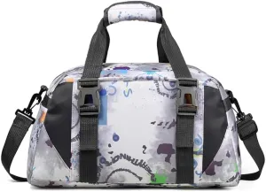 Dance Bag,Dance Bag for Girls, Gym Sport bag for Boys & Girls,Kids Overnighter Duffel Bags(Art pattern, Small)