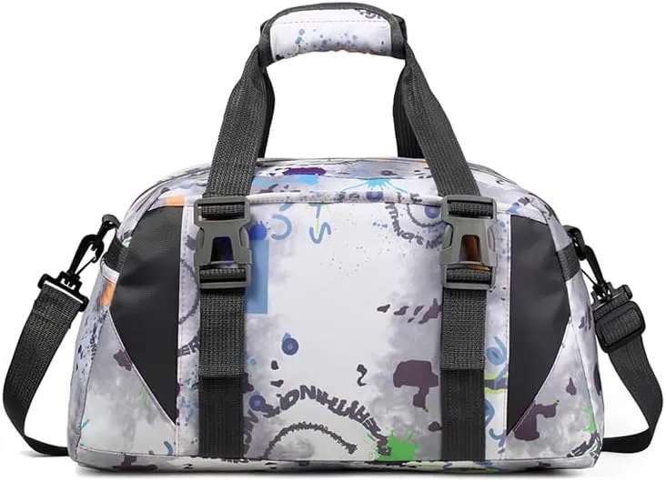Dance Bag,Dance Bag for Girls, Gym Sport bag for Boys & Girls,Kids Overnighter Duffel Bags(Art pattern, Small)