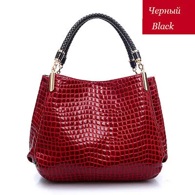De Leather Full-featured range Alligator Handbag Enhanced Couro Fashion Famous 2017 Brands Bolsas Women