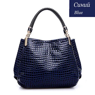 De Leather Full-featured range Alligator Handbag Enhanced Couro Fashion Famous 2017 Brands Bolsas Women