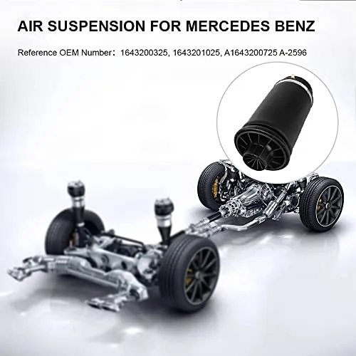 DEDC Air Suspension Bag, Rear Air Spring Kit, Replacement Parts Accessories for Mercedes-Benz GL-Class GL550/GL63 AMG W164 ML-Class ML320/350/450/500/550/63 AMG