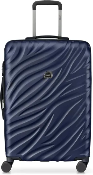 DELSEY PARIS Alexis Durable Hardside Luggage, Expandable Lightweight 4-Wheel Spinner, Easy Grip Telescoping Handle for Smooth Mobility, TSA-Lock Incorporated, Men and Women, Navy, Check-In 25-Inch