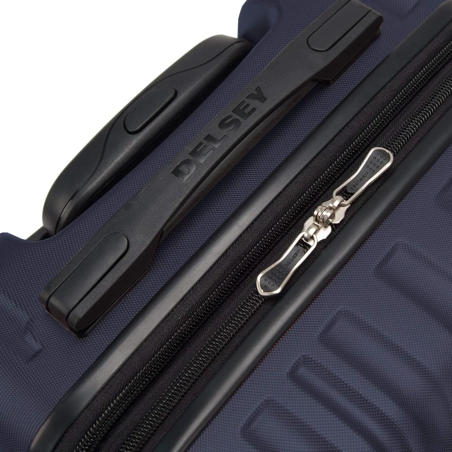DELSEY PARIS Alexis Durable Hardside Luggage, Expandable Lightweight 4-Wheel Spinner, Easy Grip Telescoping Handle for Smooth Mobility, TSA-Lock Incorporated, Men and Women, Navy, Check-In 25-Inch