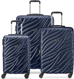 DELSEY PARIS Alexis Durable Luggage Set, Expandable & Lightweight 4-Wheel Spinners, Easy Grip handles for Smooth Journeys, TSA-Lock Incorporated, Men and Women, Navy, 3-Piece Set (21"/25"/29")