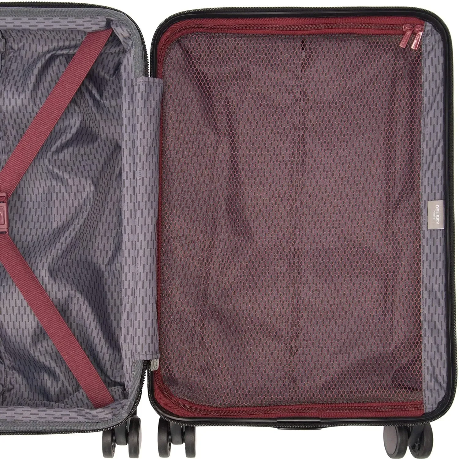 DELSEY PARIS Alexis Durable Luggage Set, Expandable & Lightweight 4-Wheel Spinners, Easy Grip handles for Smooth Journeys, TSA-Lock Incorporated, Men and Women, Navy, 3-Piece Set (21"/25"/29")