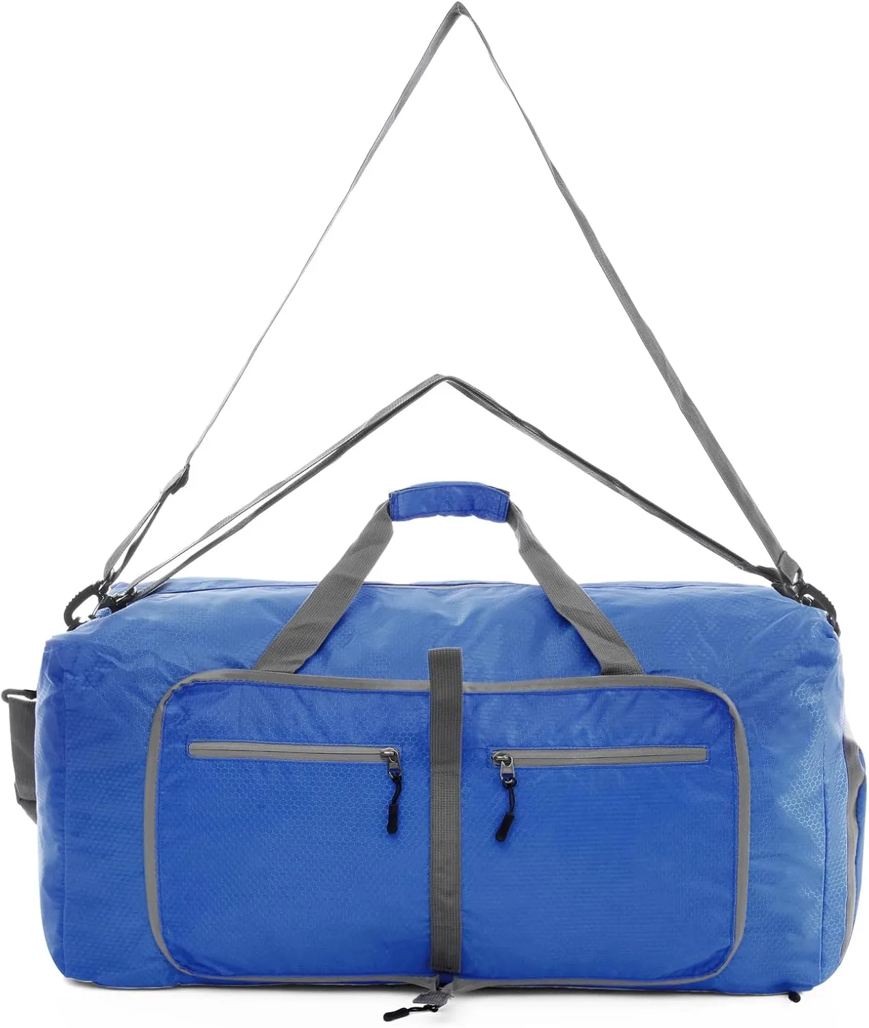 Dimayar Travel Duffle Bag for Men Women - Foldable Duffel Bag with Shoes Compartment - Overnight Bags Waterproof & Tear Resistant(65L,Navy Blue)
