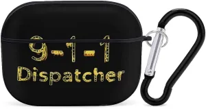 Dispatcher 911 Funny Hard Case Compatible with Airpods Pro Earbuds Headset Cover Protective Storage Bag for Men Women