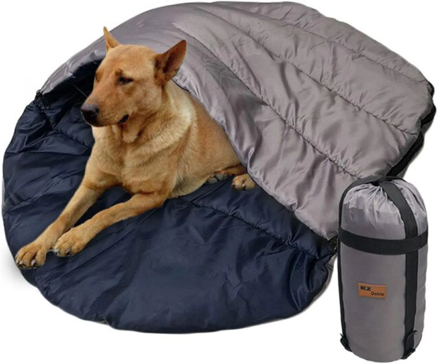 Dog Sleeping Bag, Portable Camping Bed, Waterproof Travel Dog Bed, Extra Large Dog Bed for Traveling with Compression Sack