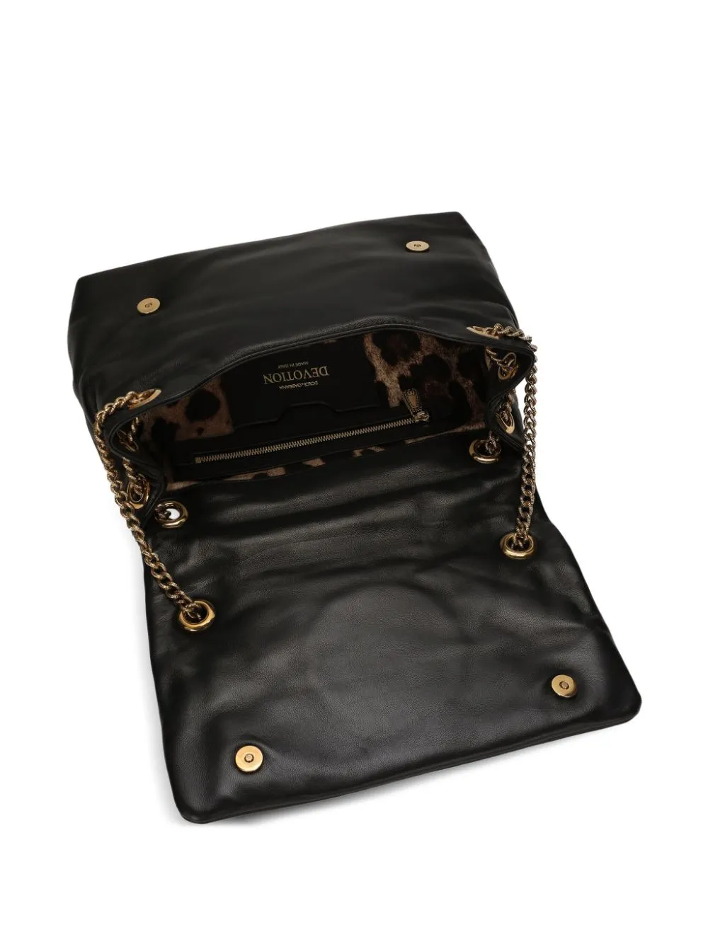 Dolce & Gabbana Devotion Leather Shoulder Bag