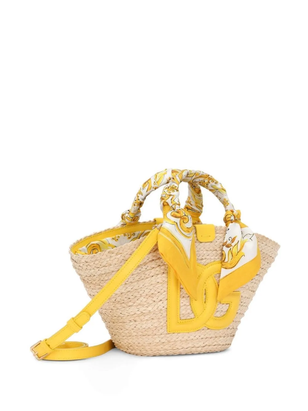 Dolce & Gabbana Kendra Straw Basket Bag