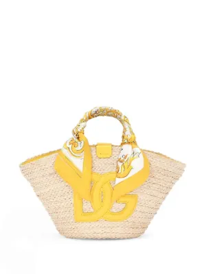 Dolce & Gabbana Kendra Straw Basket Bag