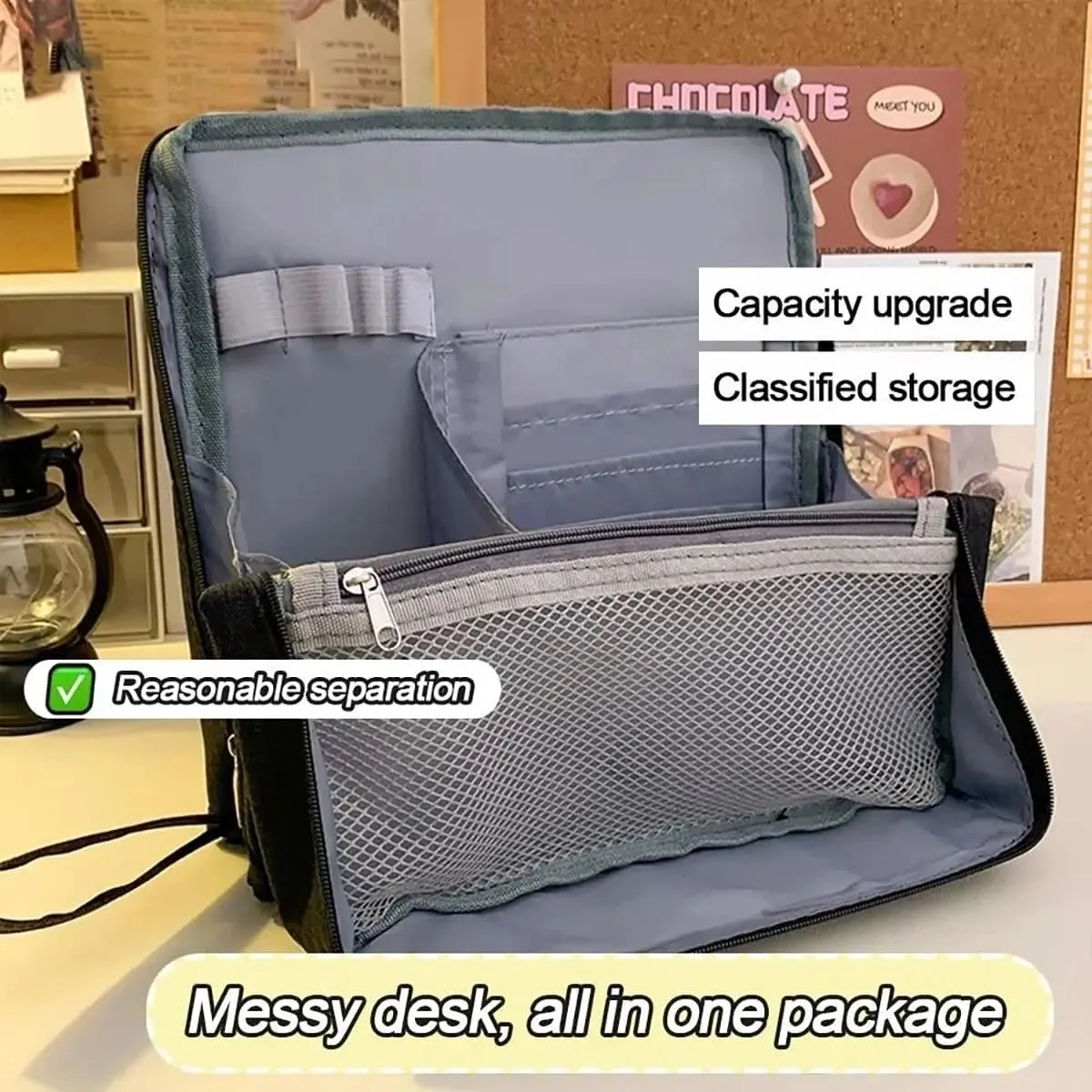 Doresty Makeup Bag, 2025 New Standing Makeup Bag – Portable, Large Capacity, Travel Makeup Organizer, Waterproof Oxford Cloth Cosmetic Toiletry Bags with Compartments (Purple)