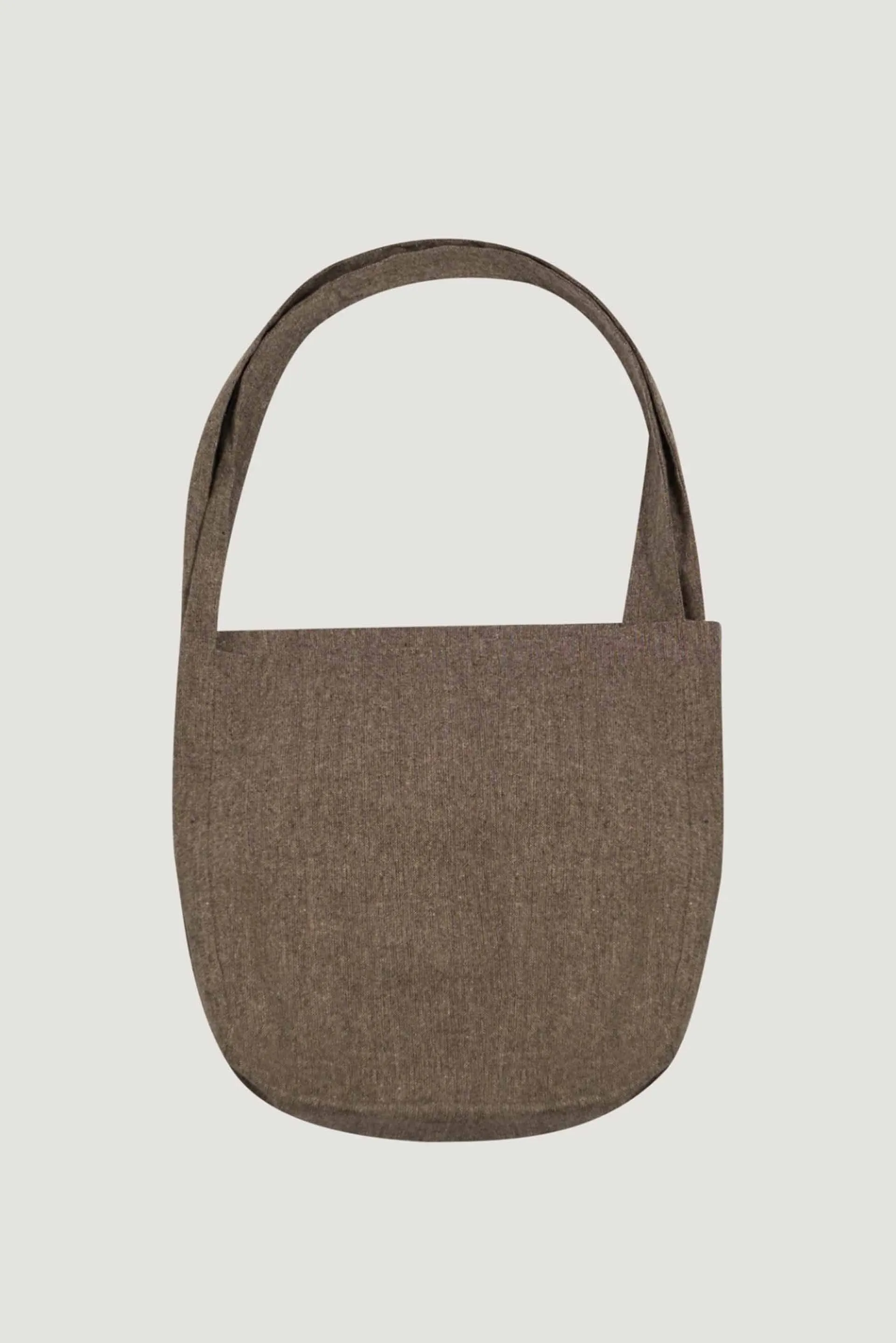 Double Tote Bag Antique Herringbone Wool